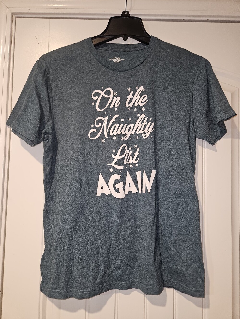 Men's 'On the Naughty List Again' Graphic Tee -